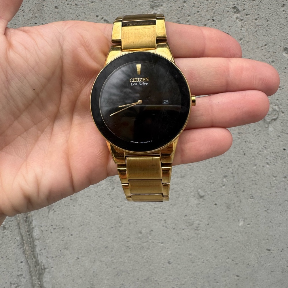 Citizen Eco-Drive Gold and Black Watch